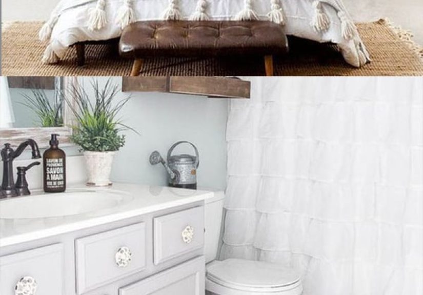 A Master Bedroom Done in Blues + A Simple and Beautiful Bathroom Update