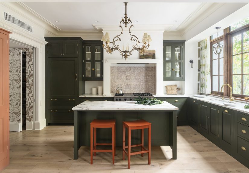 A Plain English Kitchen in a Brooklyn Brownstone, Space-Gaining Bay Window Included