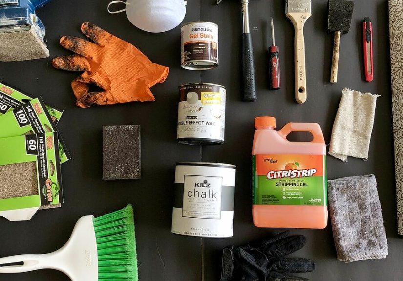 How to Paint an Old Chippy Veneer Hutch Make Over DIY