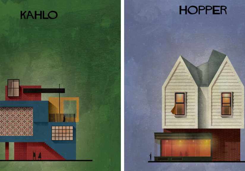 If 30 Iconic Artists Were Architects, As Imagined By Federico Babina
