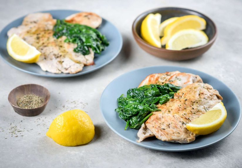 10-Minute Pan-Seared Lemon-Herb Turkey Breast Recipe