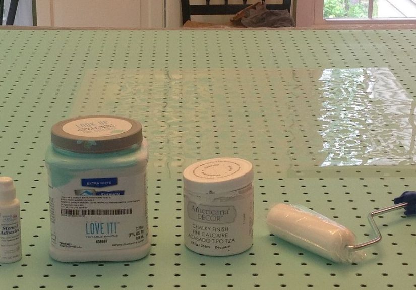 How to Make a Stenciled Pegboard Organizer