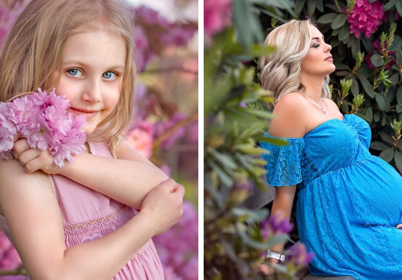 I Photograph Pregnant Women And Children In Spring Blossoms