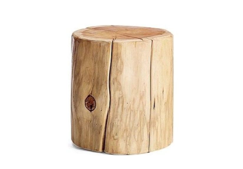 Natural Tree Stump Side Table