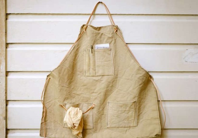 Naturally Dyed Canvas Apron