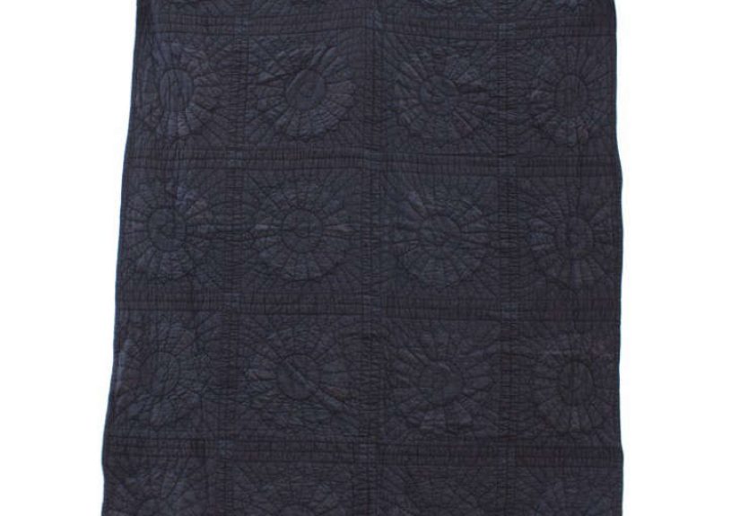 Over-Dyed Floral Patchwork Quilt