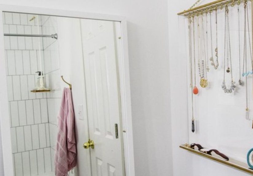 Acrylic & Gold Jewelry Organizer