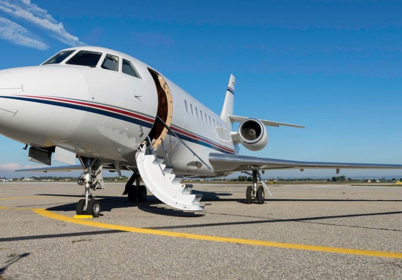 Airplane Engine - Throwing Coins - Man Throws Coins at Airplane
