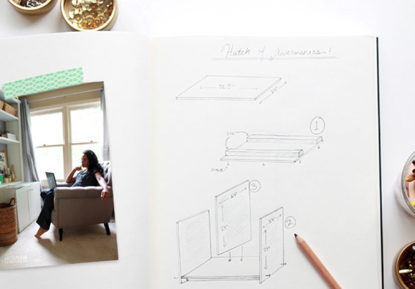 DIY Bookcase Hutch Hack