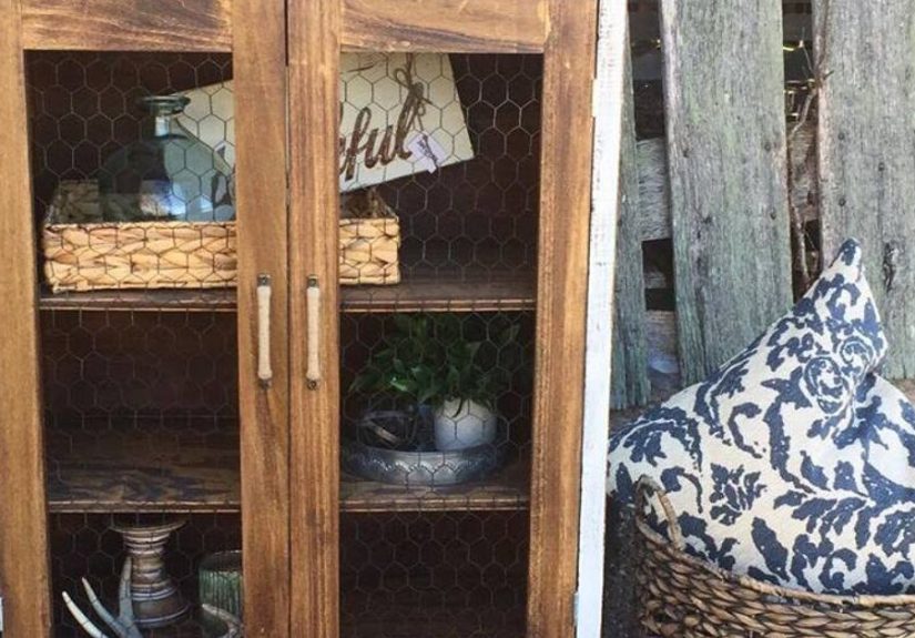 DIY Drawers Transformed To A Perfect Farmhouse Display Cabinet
