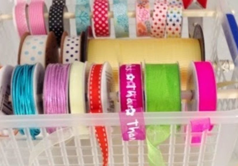 DIY - Organised Storage for Ribbon, String and Tape!