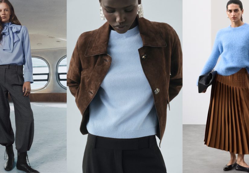 How airy baby blue is the shade to elevate your autumn wardrobe