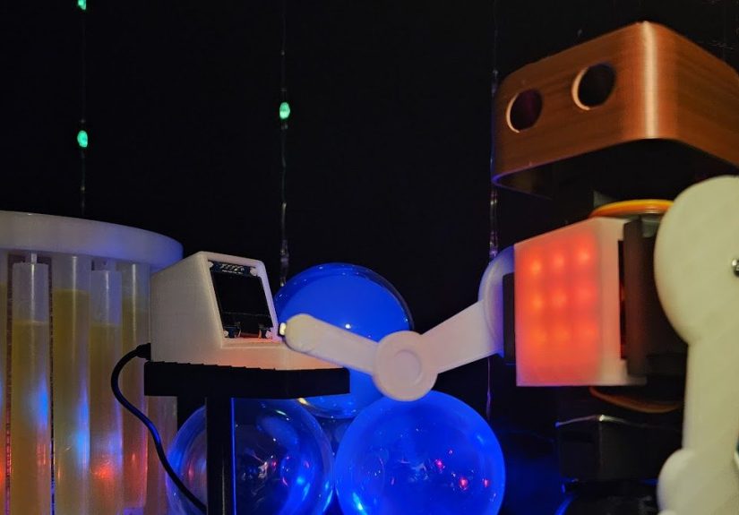 Hype Robot Rocks Out With The Twitch Chat