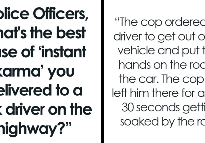"I Stick My Middle Finger Out The Window": 41 Drivers Who Got Instant Karma From Police Officers