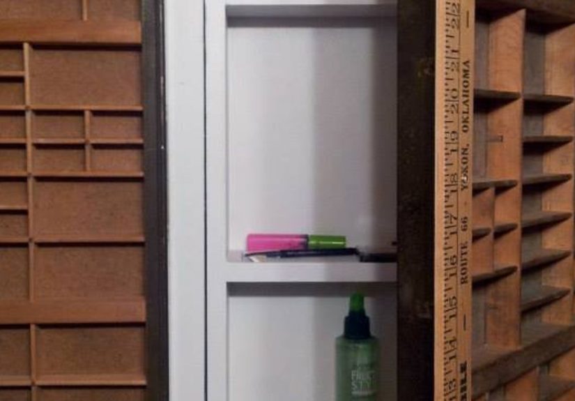 Medicine Cabinet Redo With Printers Trays