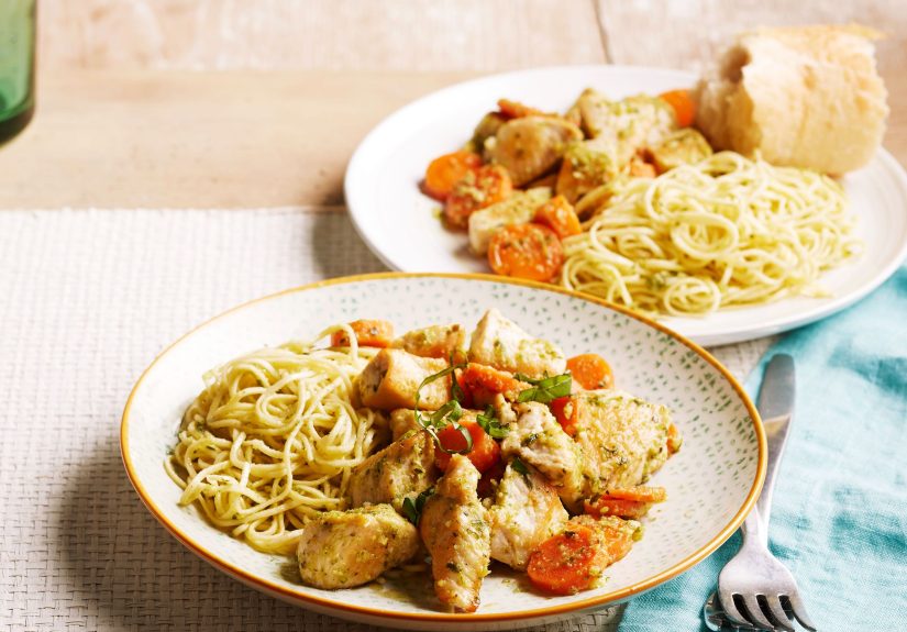 20-Minute Chicken with Parmesan Noodles Recipe