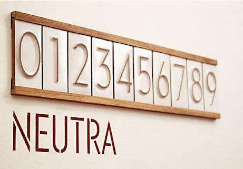 Accessories: Neutra House Numbers by Heath Ceramics