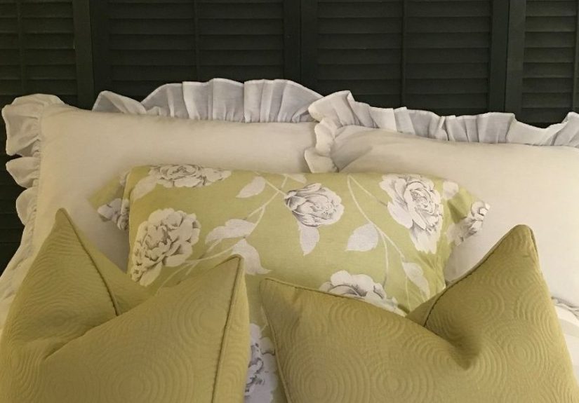 DIY Headboard From Old Shutters
