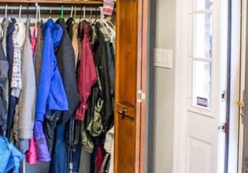Easy Entryway Closet Organization Makeover DIY