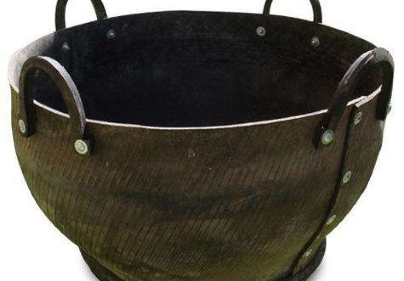 Giant Basin Recycled Tread Pot