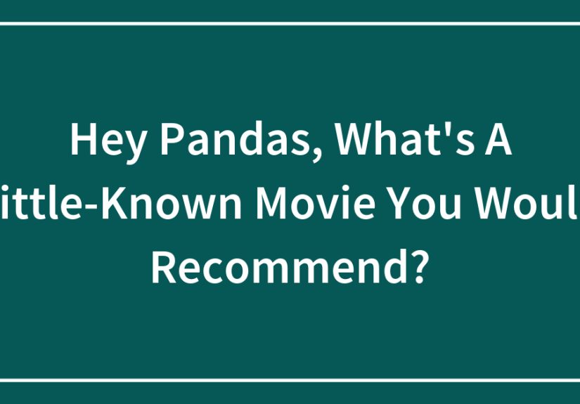 Hey Pandas, What’s A Little-Known Movie You Would Recommend?