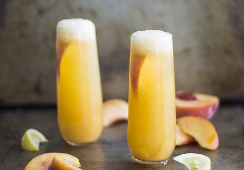 How to Make a Peach Bellini