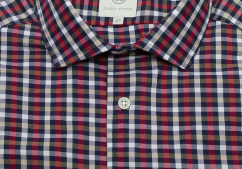 Navy & Red Tattersall English