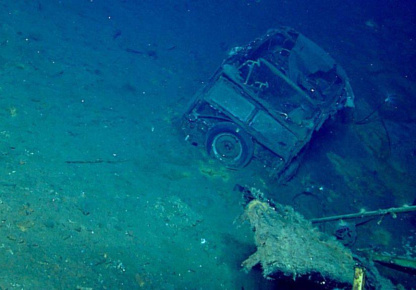 A Car Appeared on a Sunken WWII Ship. No One Knows Who Put It There.