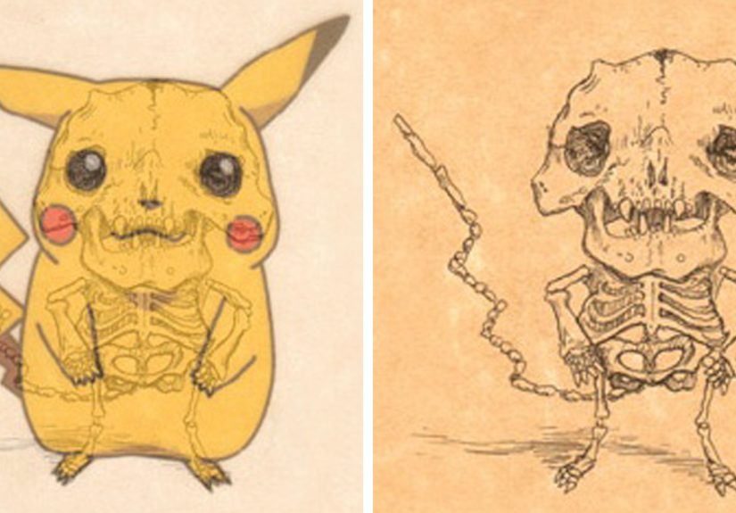 Artist Reveals The Skeletons Of Famous Cartoon Characters