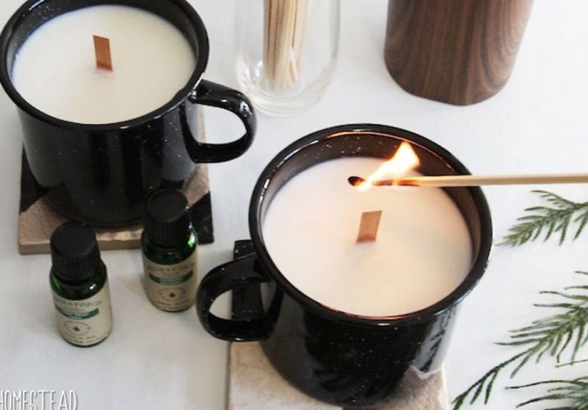 How to Make Woodsy-Scented Campfire Candles With Real Wood Wicks