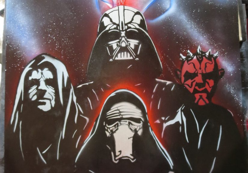 I Paint With Spray Paint, Heres One Of My Favorite Paintings I Call, Star Wars Darksiders.