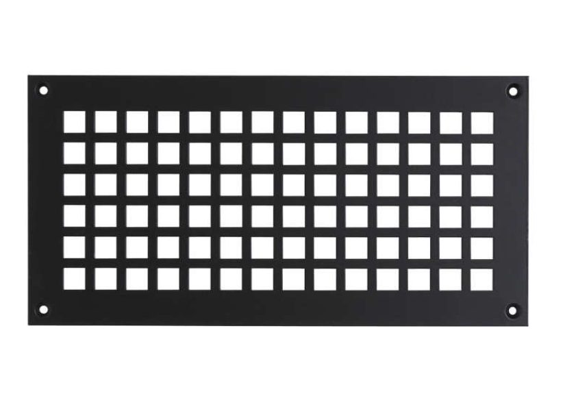 Lattice Aluminum Grille - Matte Black