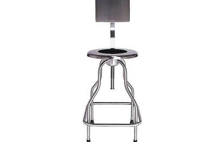 Precision Stool with Backrest