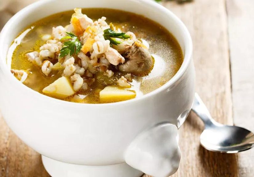 Recipe: Chicken Mushroom Barley Soup