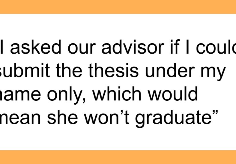 “She Won’t Graduate”: Student Fed Up With Thesis Partner Doing Nothing, Rats Her Out To The Advisor