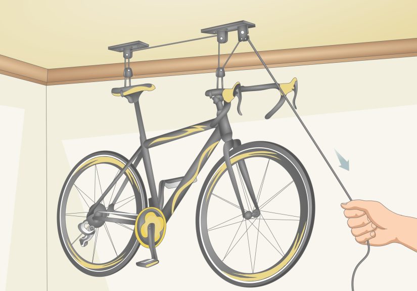 Simple Ways to Hang Bikes from the Ceiling