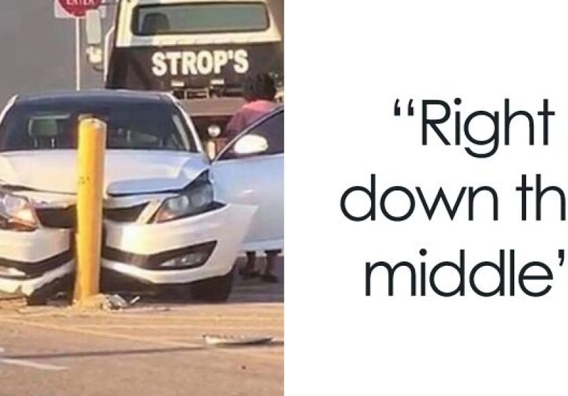 This Pole In A Walmart Parking Lot Causes So Many Car Accidents, There’s A Whole Facebook Page Dedicated To It (14 Pics)